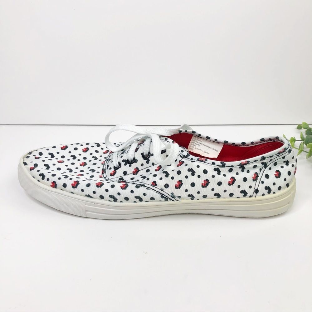 Disney Mickey Minnie Mouse Canvas Sneakers Size 11 - Picture 1 of 8